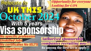 Unskilled jobs with visa sponsorship uk how to get seasonal work sponsorship companies 2024 [upl. by Annael]