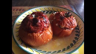 RECETTE DE MES TOMATES FARCIES  En direct du potager [upl. by Aprile814]