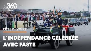 Côte d’Ivoire célébration avec faste des 64 ans d’indépendance [upl. by Whall503]