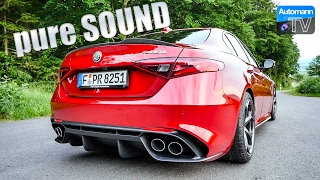 Alfa Giulia Quadrifoglio 510hp  pure SOUND 60FPS [upl. by Spalla]