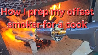 How I prep my offset smoker for a cook [upl. by Aidnama]