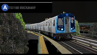 OpenBVE A Inwood207th Street To Far Rockaway R160B Siemens [upl. by Orofselet]