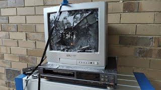 Telefunken CRT TV Destruction [upl. by Schwitzer]