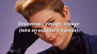 Desireless  Voyage voyage letra en español y francés 80s [upl. by Aneehsor364]