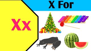 X Letter Words in English for Kindergarten  Words From Letter X  X Word [upl. by Mogerly]