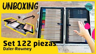 Kit Daler Rowney 122 piezas  Complete Artist Kit 122 pieces 📦 Unboxing [upl. by Petey]