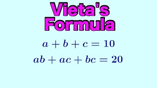 Vietas Formula [upl. by Eidnak]