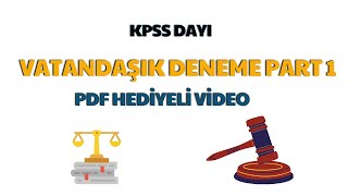 2024 KPSS Vatandaşlık Deneme Çözümü part 1 [upl. by Drawd]