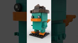 Perry Platypus MOC Brickheadz by SteveHanpuppet  StopMotion Build [upl. by Blackstock]