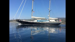 36 m Steel Hull Motorsailer  Ocean going yacht by Ken Freivokh  FOR SALE [upl. by Saraann]