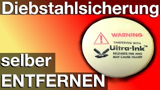 Entfernen der Diebstahlsicherung an Kleidung Anleitung [upl. by Gustafsson]