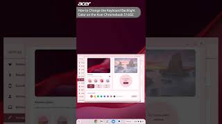How to Change the Keyboard Backlight Color on the Acer Chromebook 516GE [upl. by Renaud21]