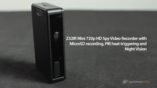 SPYZ32IR 720p HD Mini Hidden Spy Camera Recorder [upl. by Koziara]