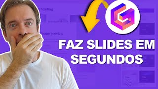 IA Para Fazer Slides Tutorial Gamma AI Melhor Ferramenta Que Testei [upl. by Angele690]