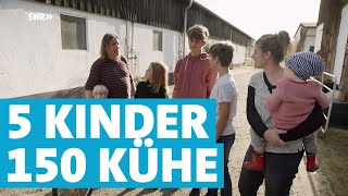 Fünf Kinder und 150 Kühe  allerhand los auf einem Bauernhof in Rennerod [upl. by Uhp]