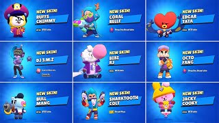 ALL NEW SKINS UNLOCK ANIMATIONS  BRAWL STARS DeepSeaBrawl [upl. by Assira]