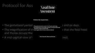 Nasal Bone Assessment [upl. by Shuma]