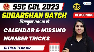 Calendar and Missing Number Tricks  Reasoning  SSC CGL 2023  Ritika Tomar [upl. by Romelda]