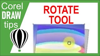 Rotate and change rotation center in CorelDraw [upl. by Ecirum]