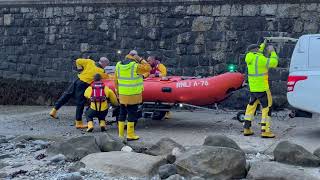 RNLI Criccieth Lifeboat Arancia class IRB A76 quotMargaret and Nantwquot practice launch September 2024 [upl. by Drofnats512]