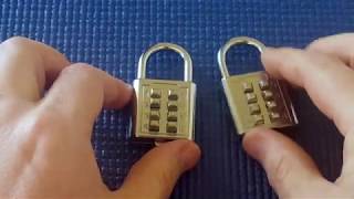 Picking 6 Pushbutton combination padlock Revisited [upl. by Buxton377]