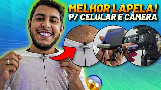 Microfone de Lapela BOM e BARATO Sony ECMCS3 para CELULAR e CÂMERA Unboxing e Review COMPLETO [upl. by Ramat]