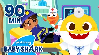 BEST Baby Sharks Hospital Play  Compilation  Baby Shark Doctor  Baby Shark Official [upl. by Acie]