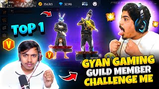 Gyan Gaming Guild Members Challenge Me 😱 On Live Stream Aj Noob 1 vs 6  Kaal Yt [upl. by Kory]