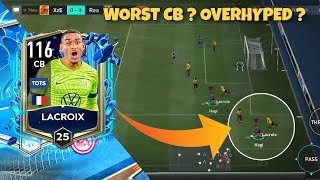 Hyped Failed  Lacroix 116 Cb Review ● H2h Gameplay ● FIFA MOBILE 23 [upl. by Alene]