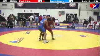 Schultz GR 66 KG Quarterfinal Faruk Sahin US Army vs Ismael Navarro Spain [upl. by Aerda]