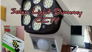 Unboxing amp Testing Solar Sensored Light Dummy CCTV [upl. by Tawnya]