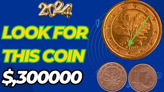 LOOKS FOR THIS COIN 🪙 MARKET VALUE THREE MILLIONS EURO ONE CENT 2002D AND 2004 D [upl. by Adnoyek]