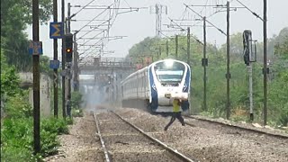 Man vs Train 18  Man intercepts Semi High Speed Train 18 [upl. by Boesch]