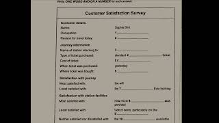 Customer satisfaction survey ielts listening HD audio [upl. by Nujra]