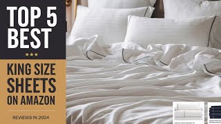 Top 5 Best Quality King Size Sheets On Amazon Reviews [upl. by Banquer]