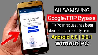 All Samsung ANDROID 601 GoogleFRP Bypass Assist Not Working Fix Help amp Feedback Without PC [upl. by Beckerman]