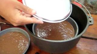 Dutch Oven Cooking How to bake a cake [upl. by Dayle]