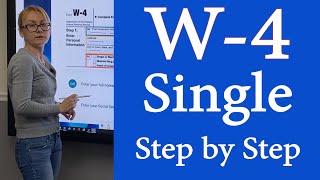 W4 Tax Form  Single How to fill out W4 Tax Form for Single W4 Withholding Certificate New Job [upl. by Bili]