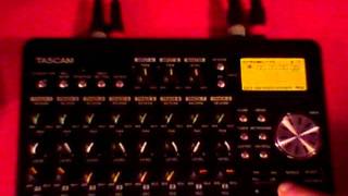 TASCAM DP 008 Overview and Real Time Recording with Synths [upl. by Anastas872]