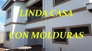 HERMOSO DISEÑO DE CASA RESIDENCIAL CON MOLDURAS [upl. by Annodahs]