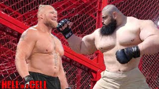 Brock Lesnar vs Sajad Gharibi Hell in a Cell Match [upl. by Sobmalarah472]