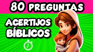 80 ACERTIJOS BIBLICOS 🥳😲📖  RECOPILACION [upl. by Milks]