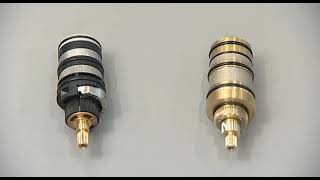 Vado Concealed shower valve Thermostatic cartridge polymer maintenance replacement and calibrati [upl. by Nylodnewg]