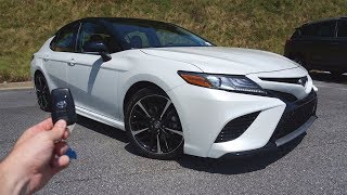 2018 Toyota Camry XSE Start Up Test Drive Walkaround and Review [upl. by Yodlem]