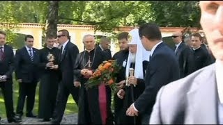 Le patriarche russe visite la plus grande église orthodoxe de Pologne [upl. by Marie-Jeanne688]