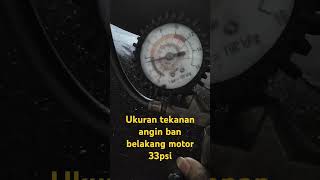 Ukuran standar tekanan angin ban belakang motor 33psi [upl. by Kristof421]