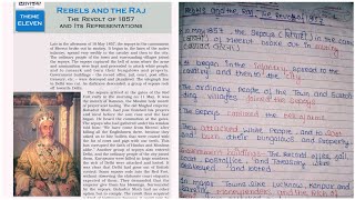 Notes Class 12 History Ch11 part2Rebels and the Raj The Revolt of 1857 and its Representations [upl. by Minda]