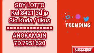 Sdy lotto jumat 251024 [upl. by Ydok]