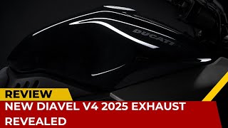 New Diavel V4 2025 Exhaust Revealed [upl. by Dnaloy808]