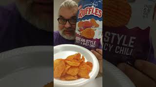 Korean Style Sweet amp Spicy Chili RUFFLES Review [upl. by Llebasi]